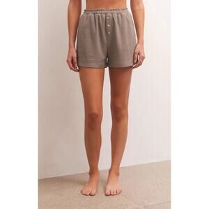 Z Supply Cozy Days Thermal Short - Taupe Stone NWT SIZE S M L